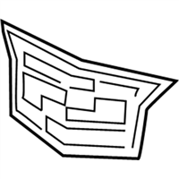 GM 23444635 Emblem,Front Grille Adaptive Cruise Control