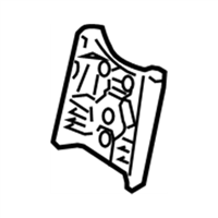 GM 23117393 Cover,Front Seat Belt Anchor Plate Tensioner