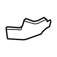 GM 22801018 Molding Assembly-Front Fender Lower Rear *Anthracite