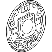 GM 20845123 Plate Assembly-Rear Brake Backing