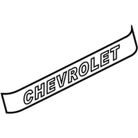 GM 15672011 Decal-End Gate *Gold Letters