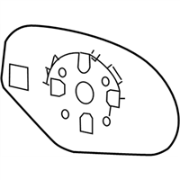 GM 15886198 Mirror-Outside Rear View (Reflector Glass Only)