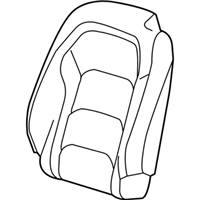 GM 23379593 Cover Assembly-Front Seat Back *White