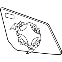 GM 15951926 Mirror-Outside Rear View (Reflector Glass & Backing Plate)W/O Spotter