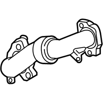 GM 12676611 Exhaust Turbo Inlet Pipe Assembly (Left)