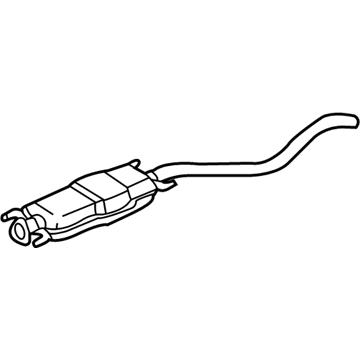 GM 22723340 Exhaust Resonator ASSEMBLY (W/ Exhaust Pipe)