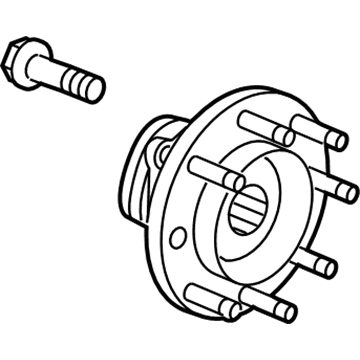GM 84199397 Hub Asm-Front Wheel (W/ Bearing & Wheel Speed Sensor)