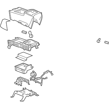 GM 20943862 Console Assembly