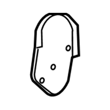 GM 89043966 Cover, Rear Seat Latch Finish *Cashmere