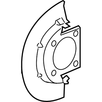 GM 25846355 Shield-Front Brake