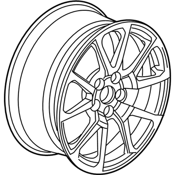 GM 19300997 19X8.5 Aluminum 7-Split-Spoke Wheel Rim