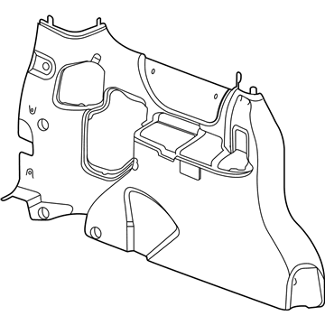 GM 15841674 Panel Asm-Body Side Rear Trim *Medium Cashmere