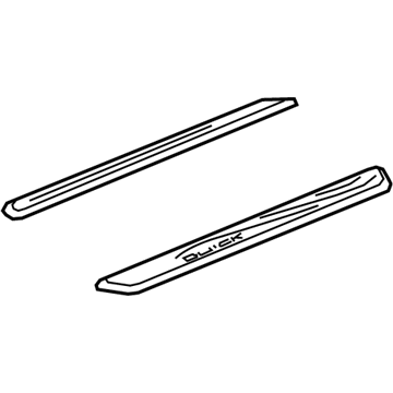 GM 84468639 Illuminated Front Door Sill Plates with Buick Script