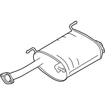 GM 19316295 Muffler, Exhaust(W/Exhaust Pipe & Tail Pipe)
