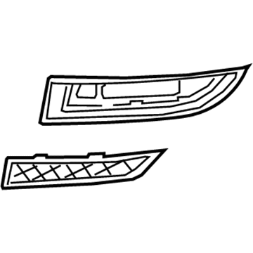 GM 20982401 Grille Asm-Front Bumper Fascia Outer