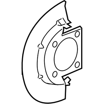 GM 22752758 Shield-Front Brake
