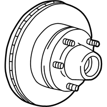 GM 19211904 Front Brake Rotor Assembly