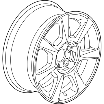 GM 19303156 19X9.5-Inch Aluminum 5-Split-Spoke Wheel Rim In Satin Graphite