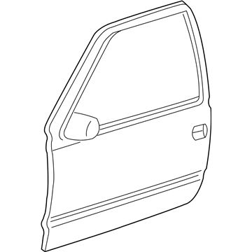 GM 10363024 Sealing Strip, Front Side Door Window Outer