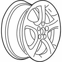 OEM Pontiac Wheel, Alloy - 9597500