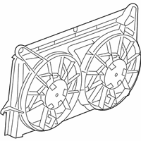 OEM GMC Yukon Shroud Kit, Engine Electric Coolant Fan - 89023365
