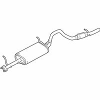 OEM Chevrolet Tracker Exhaust Muffler (W/Resonator, Exhaust & Tail Pipe) - 91175657