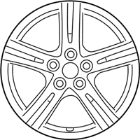 OEM Pontiac Vibe Wheel Rim, 17X7 - 19184108