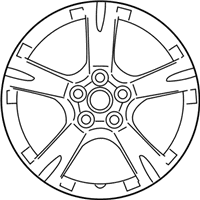 OEM Pontiac Vibe Wheel Rim, 18X7 - 19184110