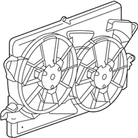 OEM Buick Shroud-Engine Coolant Fan - 13241739