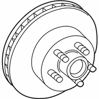 OEM GMC C2500 Front Brake Rotor Assembly - 19152696