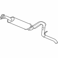 OEM Buick Rainier Exhaust Muffler Assembly (W/ Exhaust Pipe & Tail Pipe) - 15175774