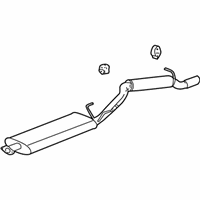 OEM Pontiac Aztek Exhaust Muffler Assembly (W/ Exhaust Pipe & Tail Pipe) - 15252914