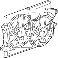 OEM GMC Terrain Fan Shroud - 25952783