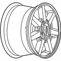 OEM Cadillac STS Wheel Rim, 17X7.5 - 9596522