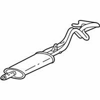 OEM GMC C1500 Exhaust Muffler Assembly (W/ Catalytic Converter, Exhaust &*Marked Print - 15734393