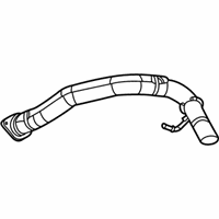 OEM Hummer H3T Exhaust Muffler Assembly (W/ Exhaust Pipe) - 94700609