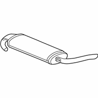 OEM Saturn Vue Exhaust Muffler Assembly (W/ Exhaust Pipe & Tail Pipe) - 15898905