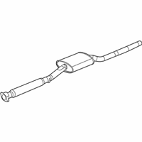 OEM Saturn Vue Exhaust Resonator ASSEMBLY (W/ Exhaust Pipe) - 15898909