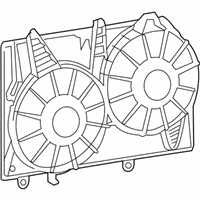 OEM Cadillac SRX Shroud, Engine Coolant Fan - 19210937