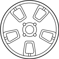 OEM Chevrolet Aveo5 Wheel Rim, Aluminum - 96653145