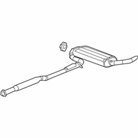 OEM Chevrolet Equinox Muffler W/Tailpipe - 15286603