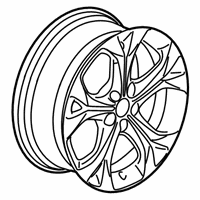 OEM Chevrolet Cruze Wheel, Alloy - 39098199