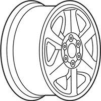 OEM Chevrolet Trailblazer EXT Wheel Rim, 17X7 - 9593387