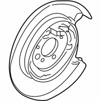 OEM Saturn LS Plate Asm, Rear Brake Backing - 21019208