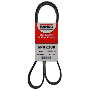 BANDO Rib Ace™ V-Ribbed OEM Quality Serpentine Belt for Cadillac XTS - 6PK2380