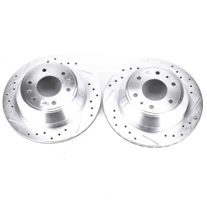 Power Stop PowerStop Evolution Performance Drilled, Slotted& Plated Brake Rotor Pair for GMC Envoy XUV - AR8647XPR
