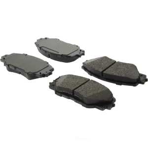 Centric Posi Quiet™ Extended Wear Semi-Metallic Front Disc Brake Pads for Pontiac Vibe - 106.12100