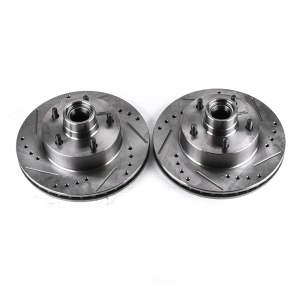 Power Stop PowerStop Evolution Performance Drilled, Slotted& Plated Brake Rotor Pair for Chevrolet El Camino - AR8202XPR