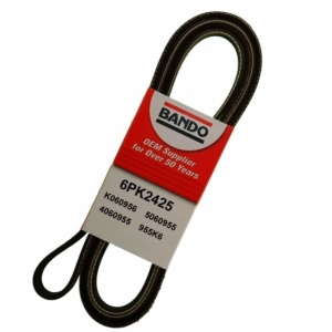 BANDO Rib Ace™ V-Ribbed OEM Quality Serpentine Belt for GMC R1500 Suburban - 6PK2425