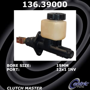 Centric Premium Clutch Master Cylinder - 136.39000